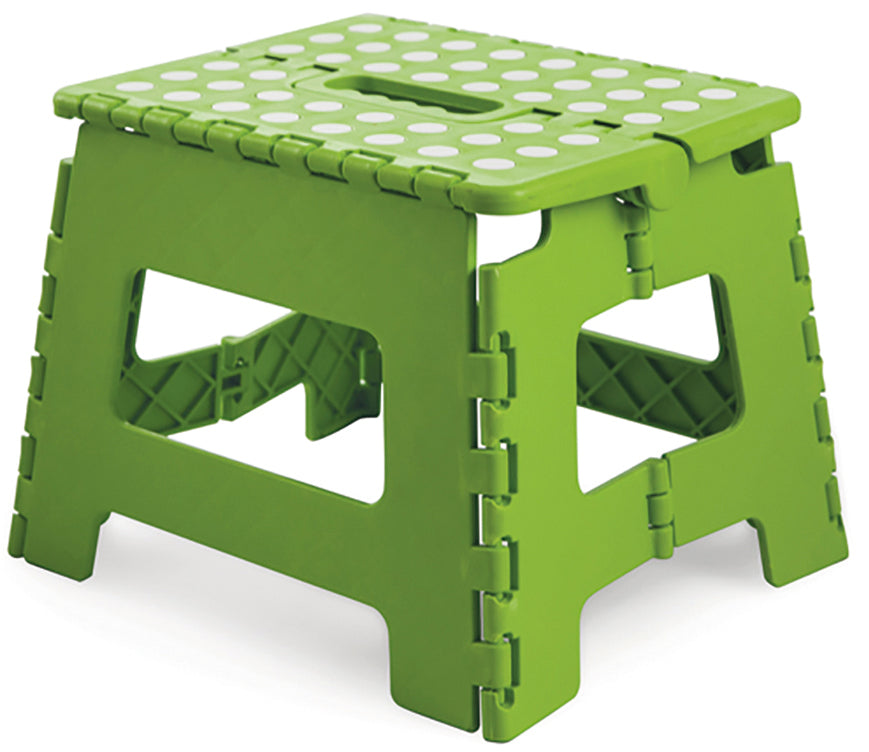 SGABELLO PIEGHEVOLE IN PLASTICA cm. 28x24x21,5 h col. Assortiti