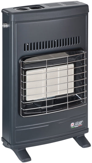 Sicar STUFA AD INFRAROSSI METANO VENTILATA A PARETE 4.200 W Col. Grigio