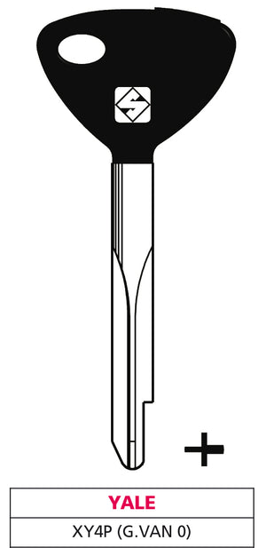 Silca CHIAVE A CROCE FERRO XY4P (G. VAN 0) YALE 5.00 pz