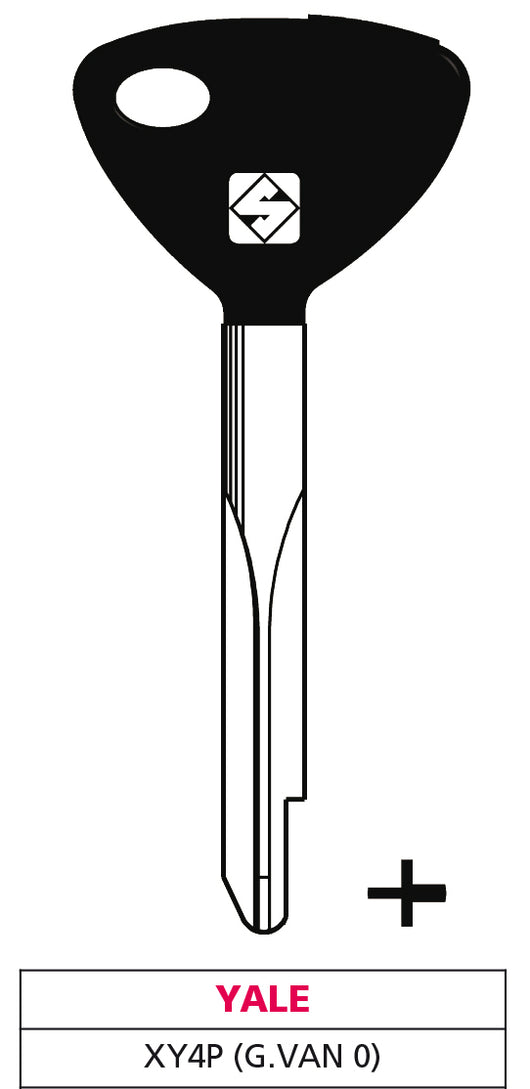 Silca CHIAVE A CROCE FERRO XY4P (G. VAN 0) YALE 5.00 pz