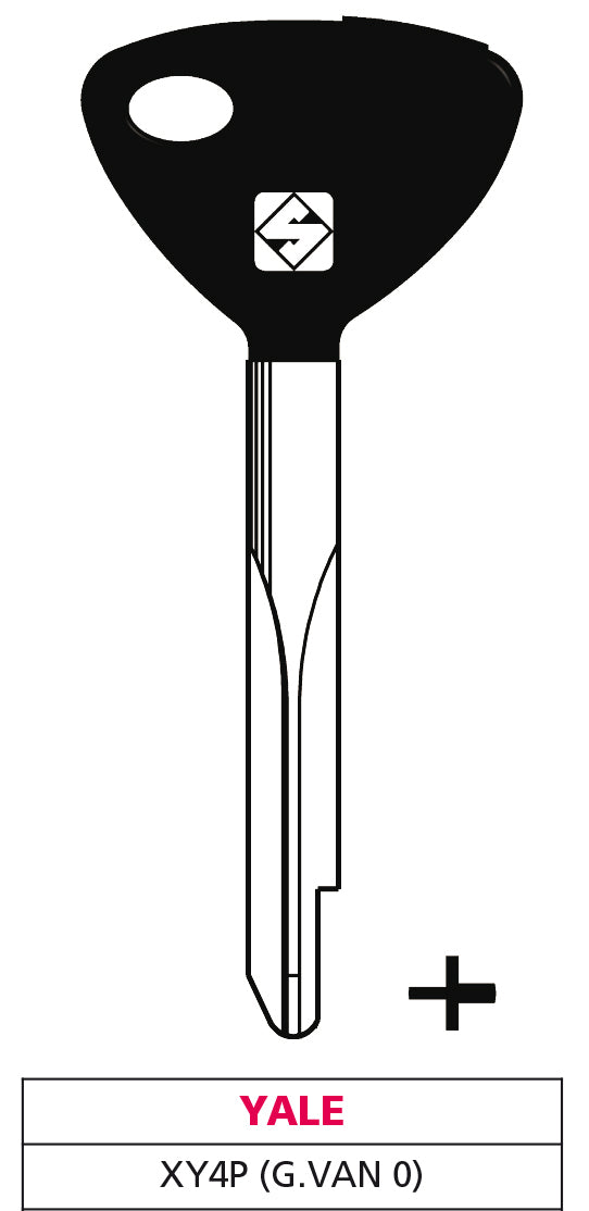Silca CHIAVE A CROCE FERRO XY4P (G. VAN 0) YALE 5.00 pz