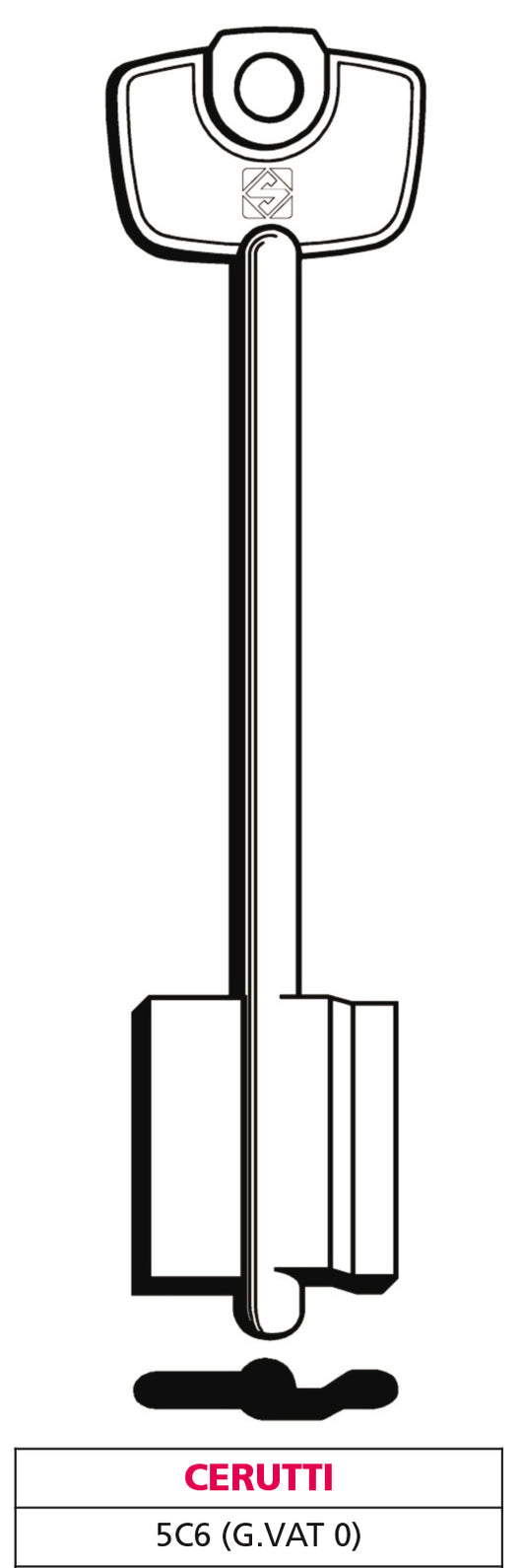 Silca CHIAVE A DOPPIA MAPPA 5C6 (G. VAT 0) CERUTTI 5.00 pz