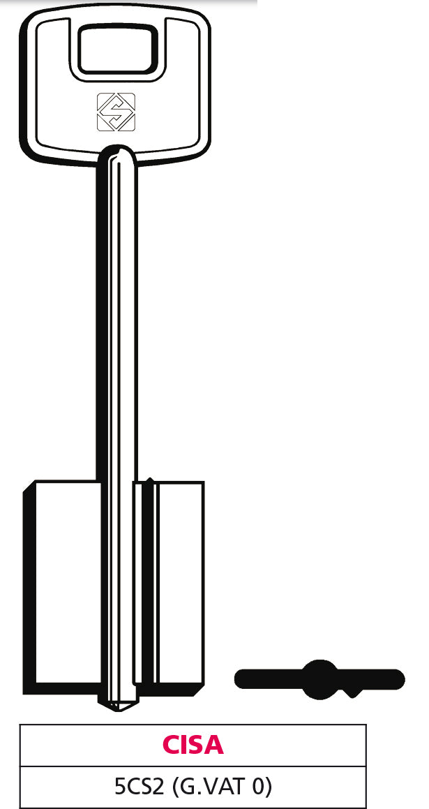 Silca CHIAVE A DOPPIA MAPPA 5CS2 (G. VAT 0) CISA 5.00 pz