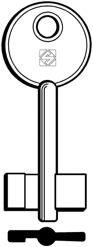 Silca CHIAVE A DOPPIA MAPPA 5ID5 (G. VAT 0) FASEM, FIAM 5.00 pz