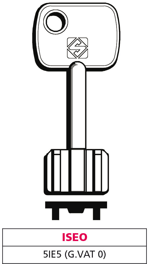 Silca CHIAVE A DOPPIA MAPPA 5IE5 (G. VAT 0) ISEO 5.00 pz