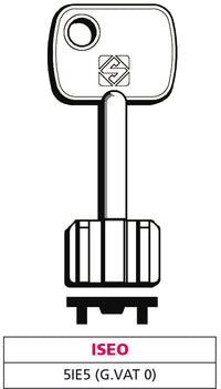 Silca CHIAVE A DOPPIA MAPPA 5IE5 (G. VAT 0) ISEO 5.00 pz
