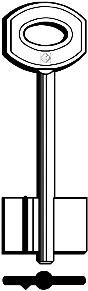 Silca CHIAVE A DOPPIA MAPPA 5JW1 (G. VAS 0) JUWEL, BURG, WÄCHTER 5.00 pz