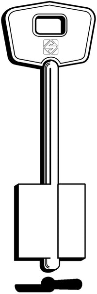 Silca CHIAVE A DOPPIA MAPPA 5MT14 (G. VAT 0) MOTTURA 5.00 pz