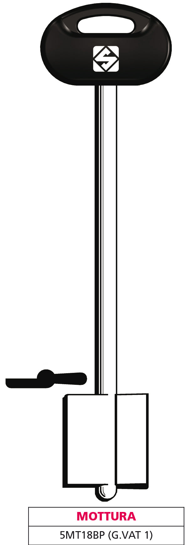 Silca CHIAVE A DOPPIA MAPPA 5MT18BP (G. VAT 1) MOTTURA 5.00 pz