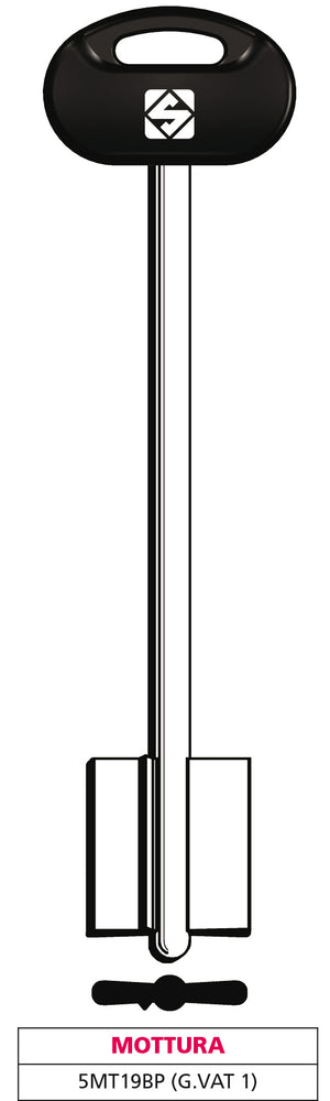 Silca CHIAVE A DOPPIA MAPPA 5MT19BP (G. VAT 1) MOTTURA 5.00 pz
