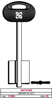 Silca CHIAVE A DOPPIA MAPPA 5MT5BP (G. VAT 6) MOTTURA 5.00 pz