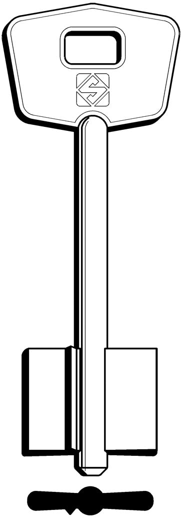 Silca CHIAVE A DOPPIA MAPPA 5MT7 (G. VAT 0) MOTTURA 5.00 pz
