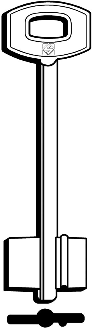 Silca CHIAVE A DOPPIA MAPPA 5SCM4 (G. VAS 0) SECUREMME 5.00 pz