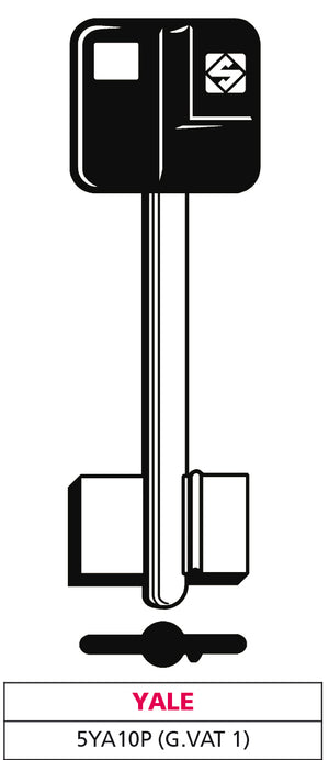 Silca CHIAVE A DOPPIA MAPPA 5YA10P (G. VAT 1) YALE 5.00 pz