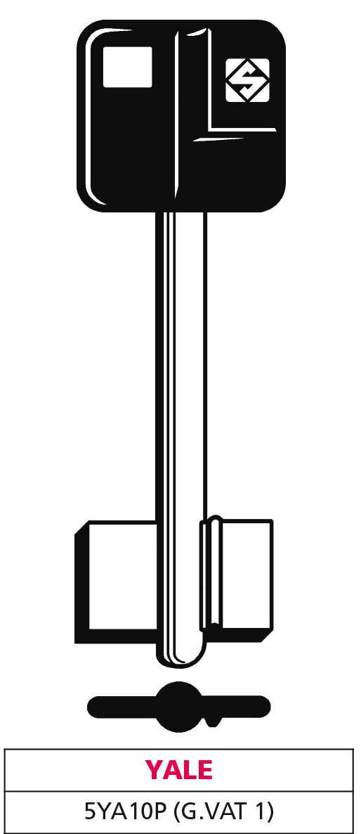 Silca CHIAVE A DOPPIA MAPPA 5YA10P (G. VAT 1) YALE 5.00 pz