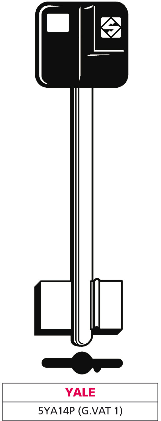 Silca CHIAVE A DOPPIA MAPPA 5YA14P (G. VAT 1) YALE 5.00 pz