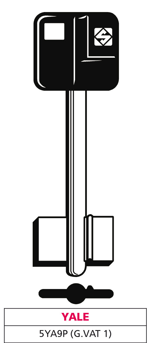 Silca CHIAVE A DOPPIA MAPPA 5YA9P (G. VAT 1) YALE 5.00 pz