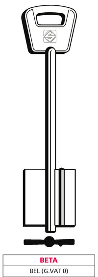 Silca CHIAVE A DOPPIA MAPPA BEL (G. VAT 0) BETA 5.00 pz