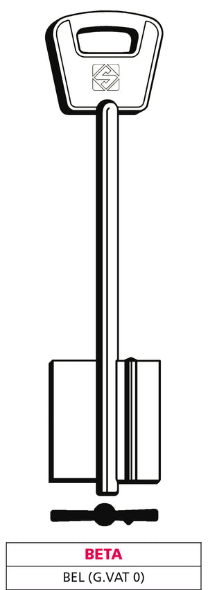 Silca CHIAVE A DOPPIA MAPPA BEL (G. VAT 0) BETA 5.00 pz