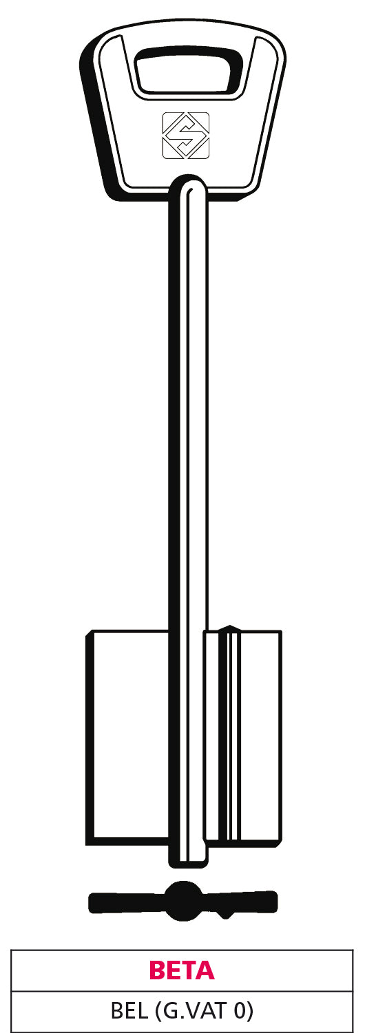 Silca CHIAVE A DOPPIA MAPPA BEL (G. VAT 0) BETA 5.00 pz