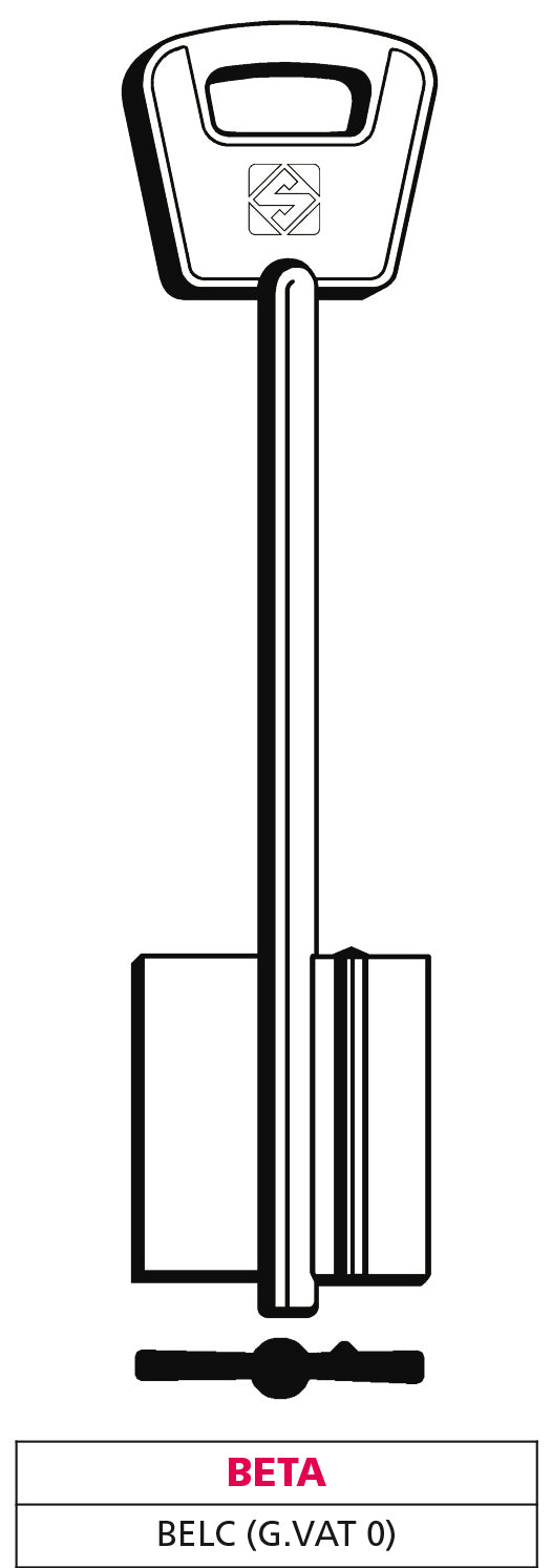 Silca CHIAVE A DOPPIA MAPPA BELC (G. VAT 0) BETA 5.00 pz