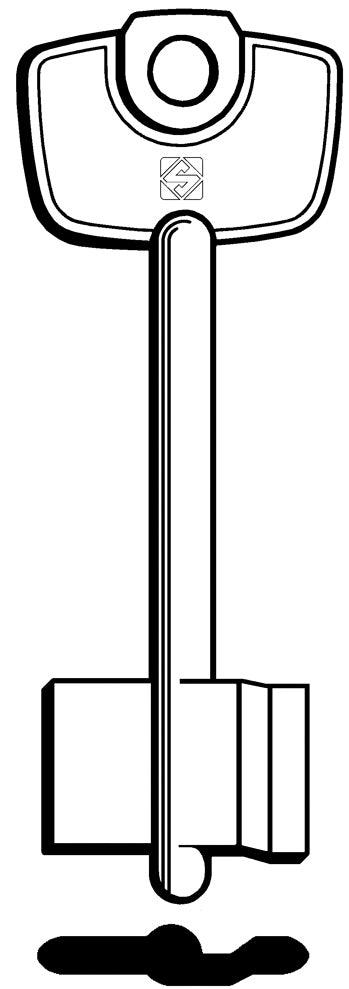 Silca CHIAVE A DOPPIA MAPPA CN (G. VAT 0) CERUTTI 5.00 pz