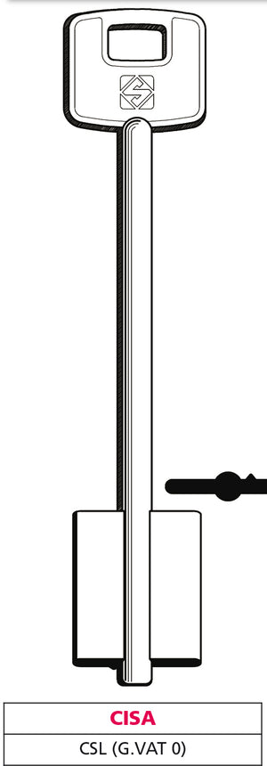 Silca CHIAVE A DOPPIA MAPPA CSL (G. VAT 0) CISA 5.00 pz