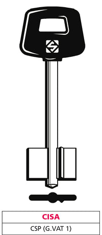 Silca CHIAVE A DOPPIA MAPPA CSP (G. VAT 1) CISA 5.00 pz
