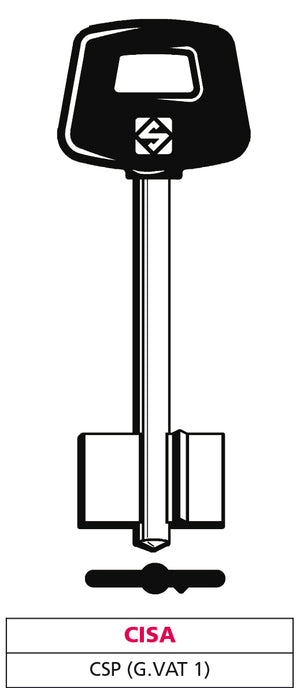 Silca CHIAVE A DOPPIA MAPPA CSP (G. VAT 1) CISA 5.00 pz