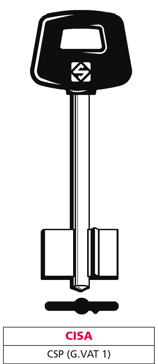Silca CHIAVE A DOPPIA MAPPA CSP (G. VAT 1) CISA 5.00 pz
