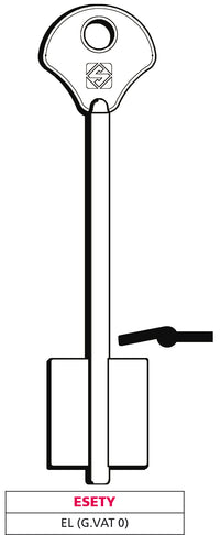 Silca CHIAVE A DOPPIA MAPPA EL (G. VAT 0) ESETY 5.00 pz