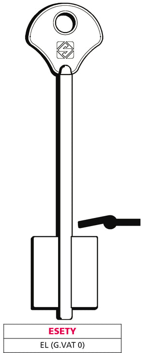 Silca CHIAVE A DOPPIA MAPPA EL (G. VAT 0) ESETY 5.00 pz