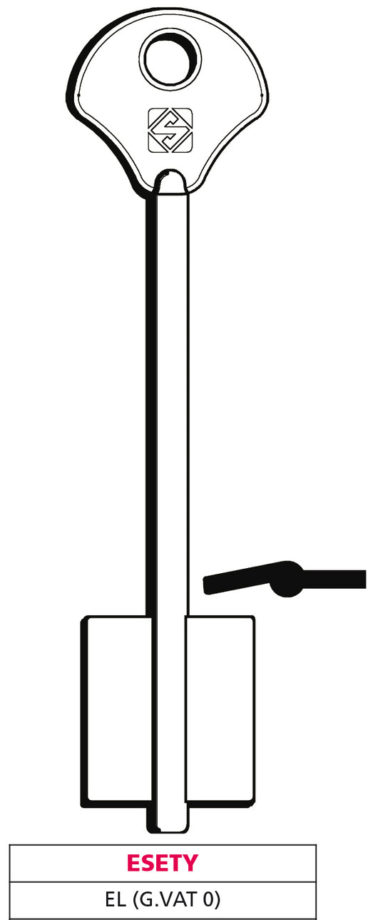 Silca CHIAVE A DOPPIA MAPPA EL (G. VAT 0) ESETY 5.00 pz