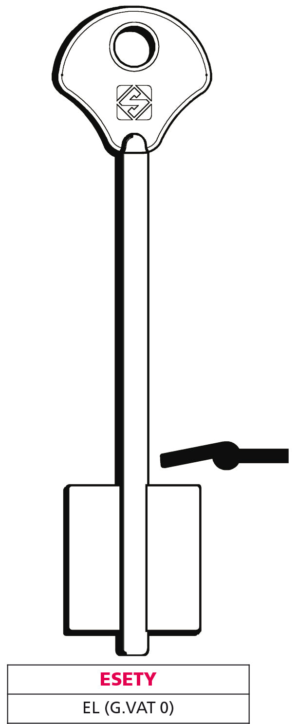 Silca CHIAVE A DOPPIA MAPPA EL (G. VAT 0) ESETY 5.00 pz