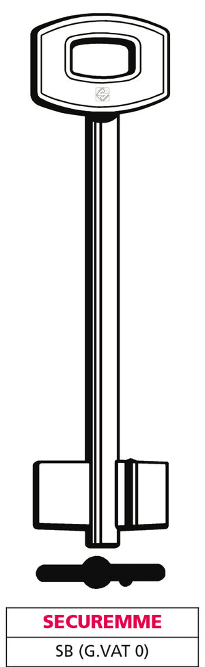 Silca CHIAVE A DOPPIA MAPPA SB (G. VAT 0) SECUREMME 5.00 pz