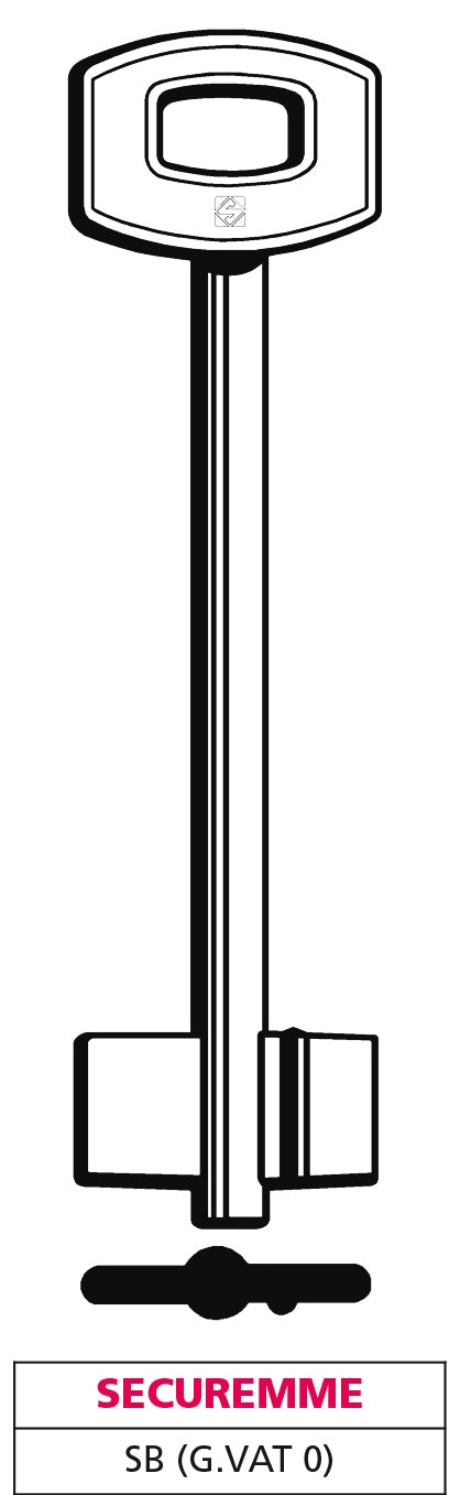 Silca CHIAVE A DOPPIA MAPPA SB (G. VAT 0) SECUREMME 5.00 pz