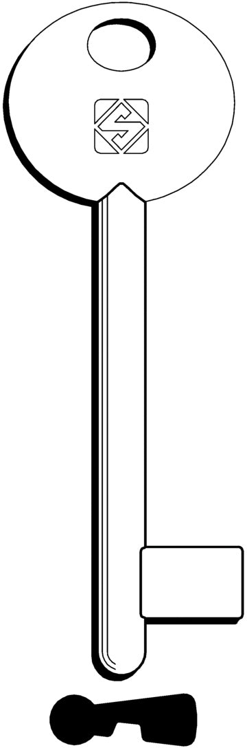 Silca CHIAVE A MAPPA 6AGB7 AGB 5.00 pz