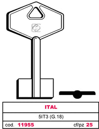 Silca CHIAVE A POMPA 5IT3 (G.VAS 0) ITAL 5.00 pz