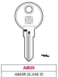 Silca CHIAVE ASC AB43R (G. VAE 0) ABUS 20.00 pz