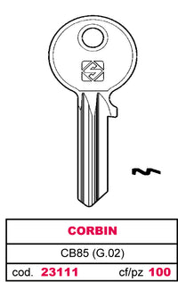 Silca CHIAVE ASC CB85 (G.VAC 4) CORBIN 20.00 pz
