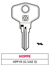 Silca CHIAVE ASC HPP1R (G. VAE 0) HOPPE 20.00 pz