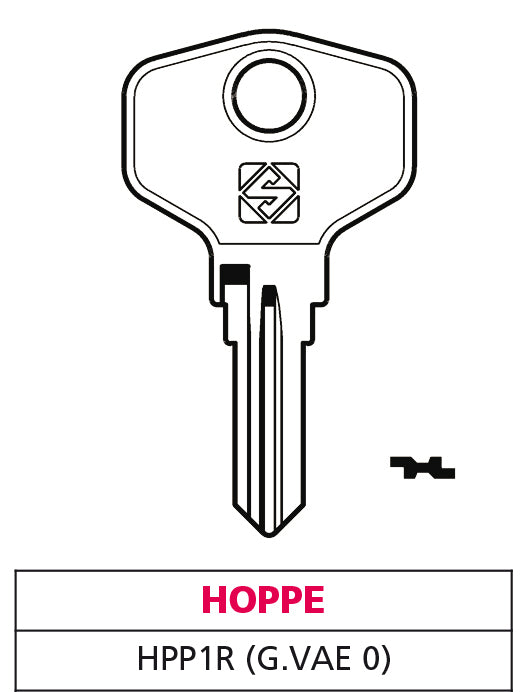 Silca CHIAVE ASC HPP1R (G. VAE 0) HOPPE 20.00 pz