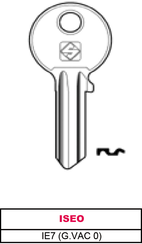 Silca CHIAVE ASC IE7 (G.VAC 0) 20.00 pz