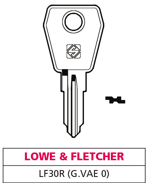 Silca CHIAVE ASC LF30R (G. VAE 0) LOWE & FLETCHER 20.00 pz