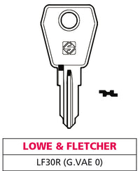 Silca CHIAVE ASC LF30R (G. VAE 0) LOWE & FLETCHER 20.00 pz
