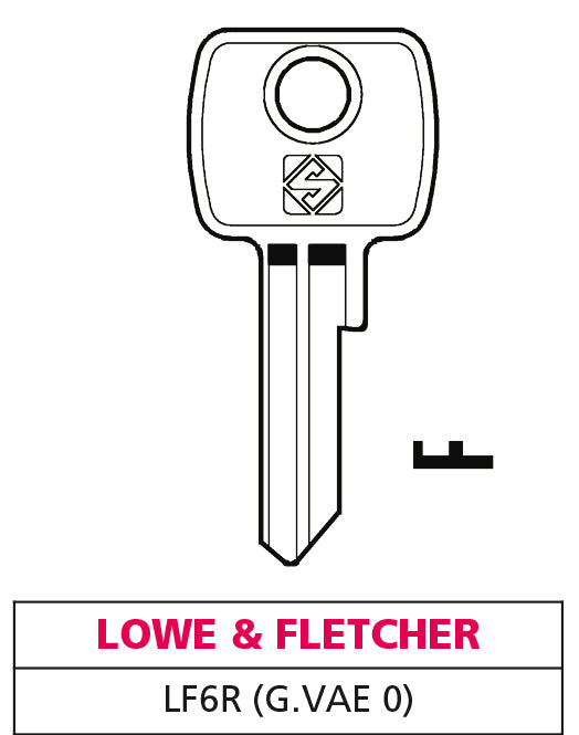 Silca CHIAVE ASC LF6R (G. VAE 0) LOWE & FLETCHER 20.00 pz