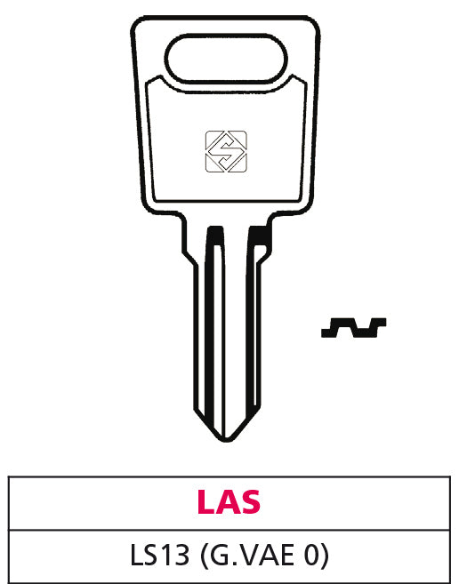 Silca CHIAVE ASC LS13 (G. VAE 0) LAS 10.00 pz