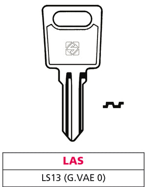 Silca CHIAVE ASC LS13 (G. VAE 0) LAS 10.00 pz