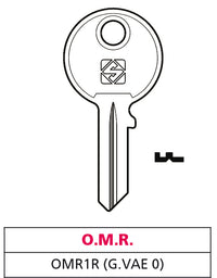 Silca CHIAVE ASC OMR1R (G. VAC 0) O.M.R. 20.00 pz