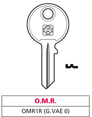 Silca CHIAVE ASC OMR1R (G. VAC 0) O.M.R. 20.00 pz